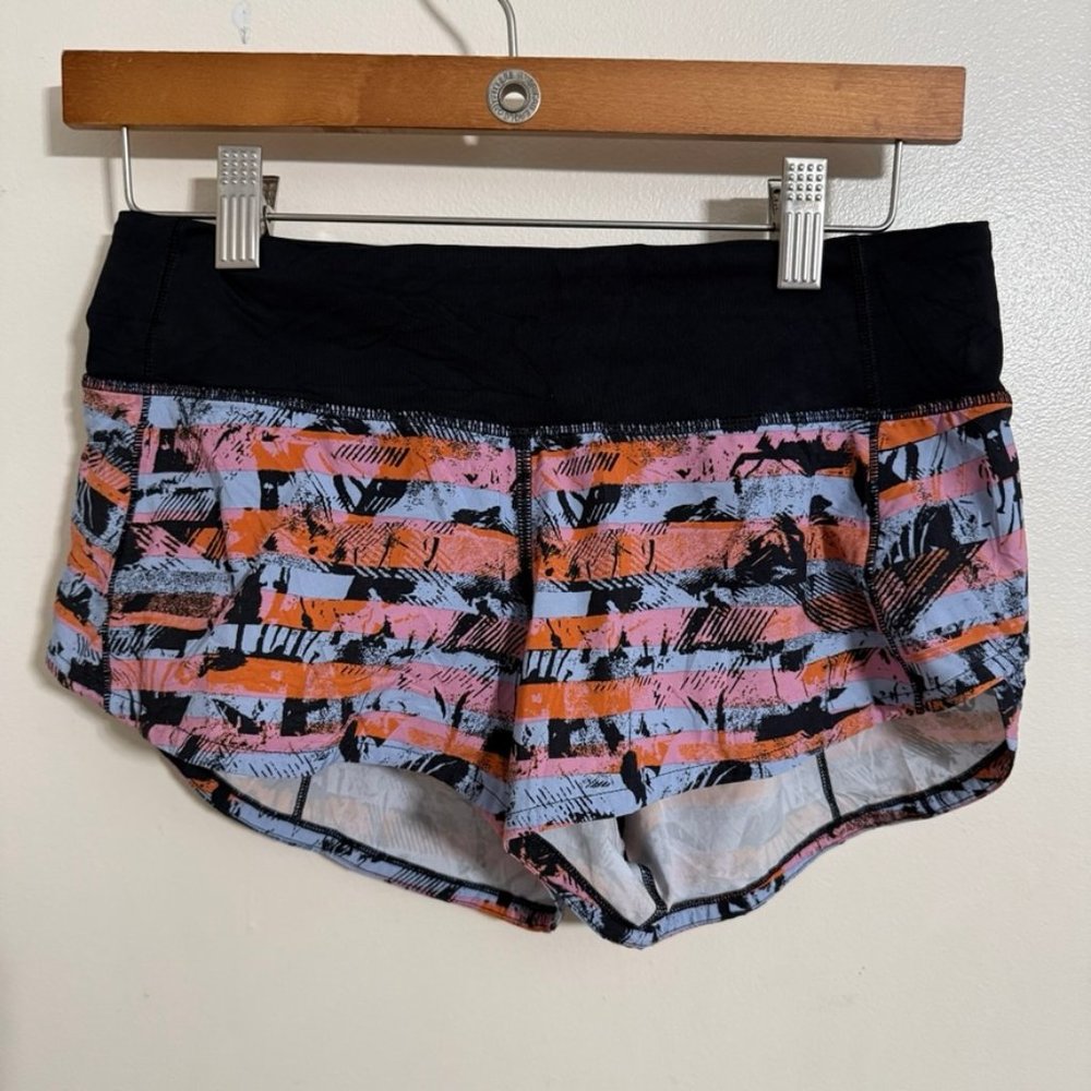 Lululemon Speed Up Short 2.5" Inversion Multi/Black - 4